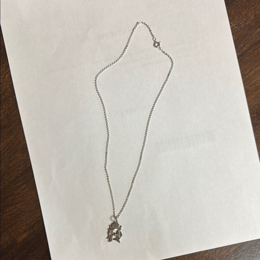 Harley-Davidson Silver Necklace with Dainty Pendant